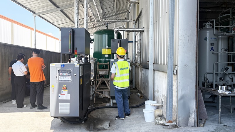 高温模温机在气相二氧化硅生产控温应用案例「欧能机械」