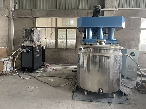 仿石漆生产物料混合反应釜专用油温机「欧能机械」